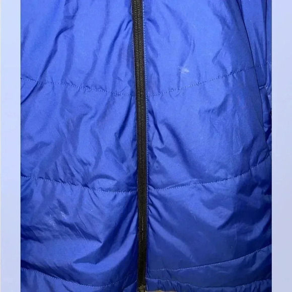 The North Face Men's Mock Neck Full-Zip Puffer Jacket Large Royal Blue Large - Picture 3 of 5